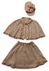 Clearstone Halloween Girly Sherlock Cosplay Costume, Brown, Women's