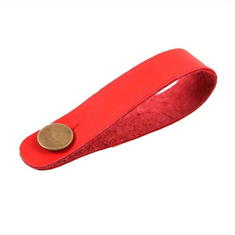 Guitar Neck Strap Guitar Strap Leather Head Belt Holder Headstock Strap Holder Button Lock with Metal Fastener Guitar Accessory