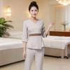 Women's Summer Beauty Salon Uniform: Receptionist, Hairdresser, Nail Technician, Dentist, Massage, and Spa Set