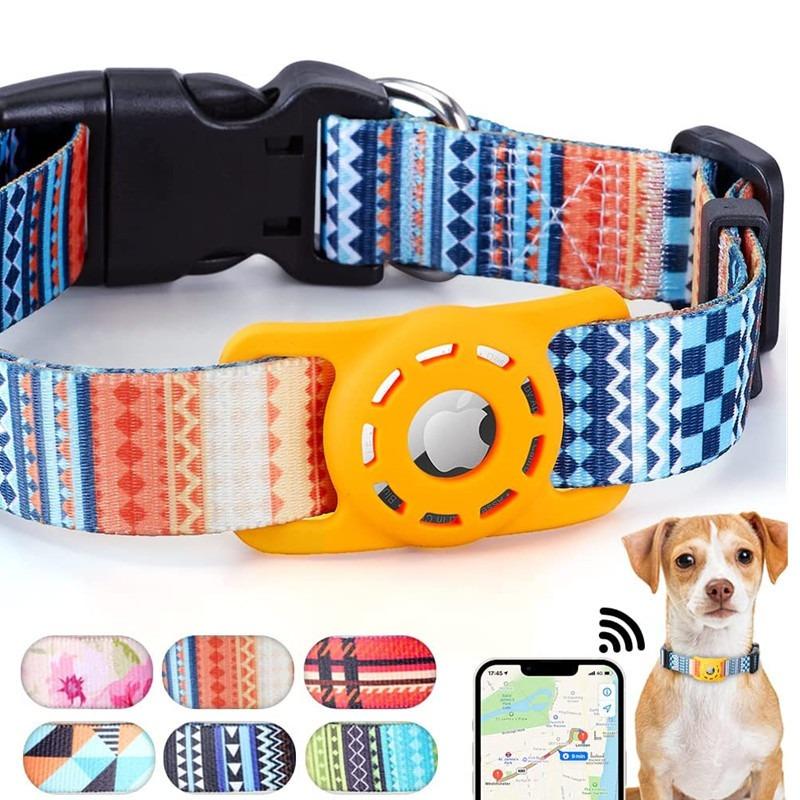 Pet Cat Dog Digital Printing Collar for Apple Airtag Protective Cover Small and Medium-Sized Dogs Articles Accessories