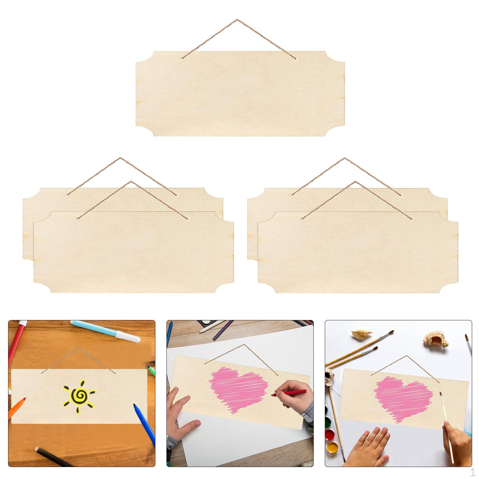 5 штук подвесных деревянных табличек, заготовки для DIY Missing corner