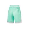 Li-Ning Wade Series Letter Print Mid-Waist Straight Casual Shorts Men Bottoms Aqua AAPT529-2