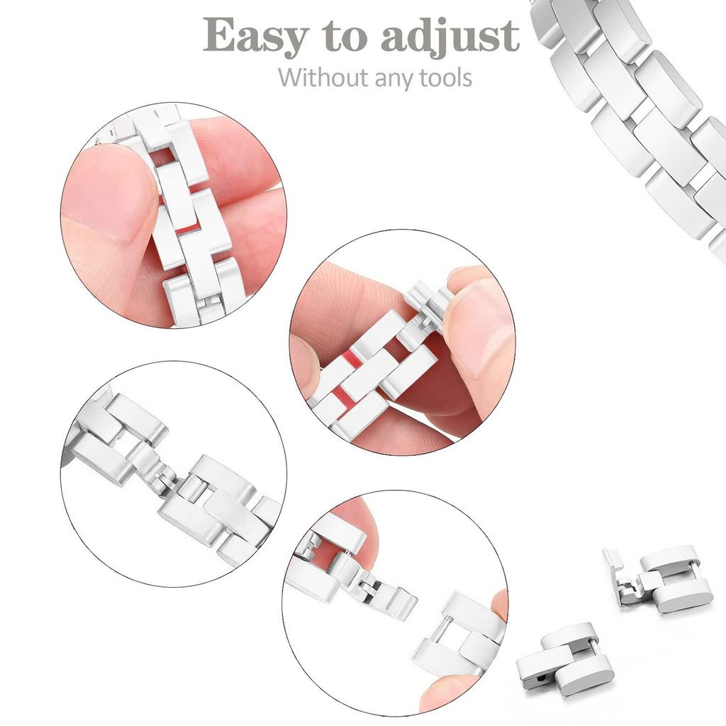 Stainless Strap for Apple Watch Series 11 10 42mm/9 8 7 41mm/SE3 SE2 SE 6 5 4 40mm/3 2 1 38mm Shell Shape Rhinestone Decor Watch Band