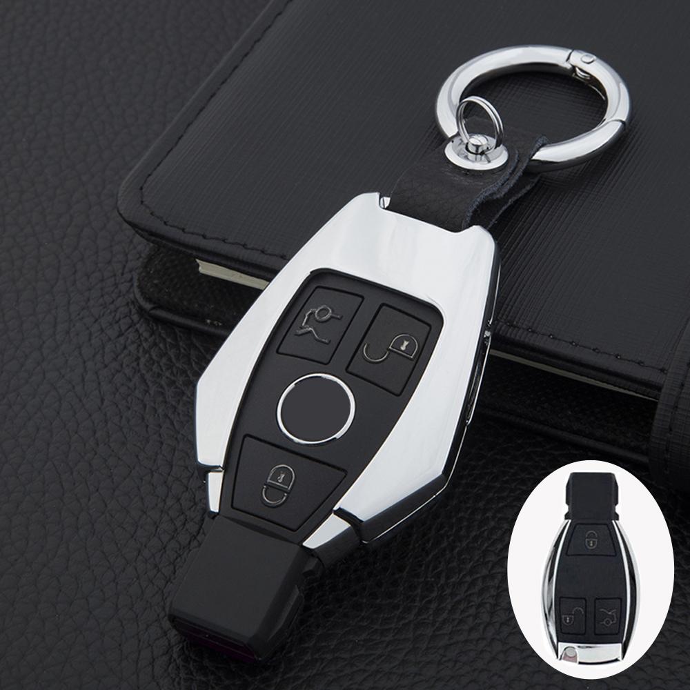 Gold Zinc Alloy Car Remote Key Cover Case Key Shell for Mercedes Benz W124 W176 W202 W204 W205 W210 W212 W221 W222 W251