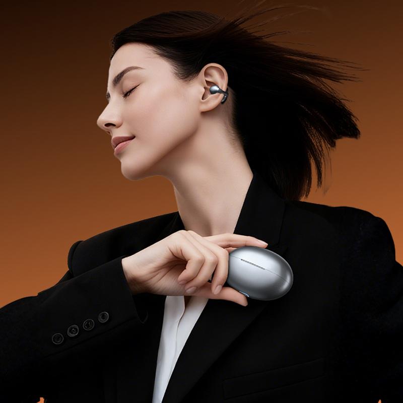 AlongChoice Ai Wireless Earphones Bluetooth 6.0 Headset Noise Cancel Microphone Painless Wear