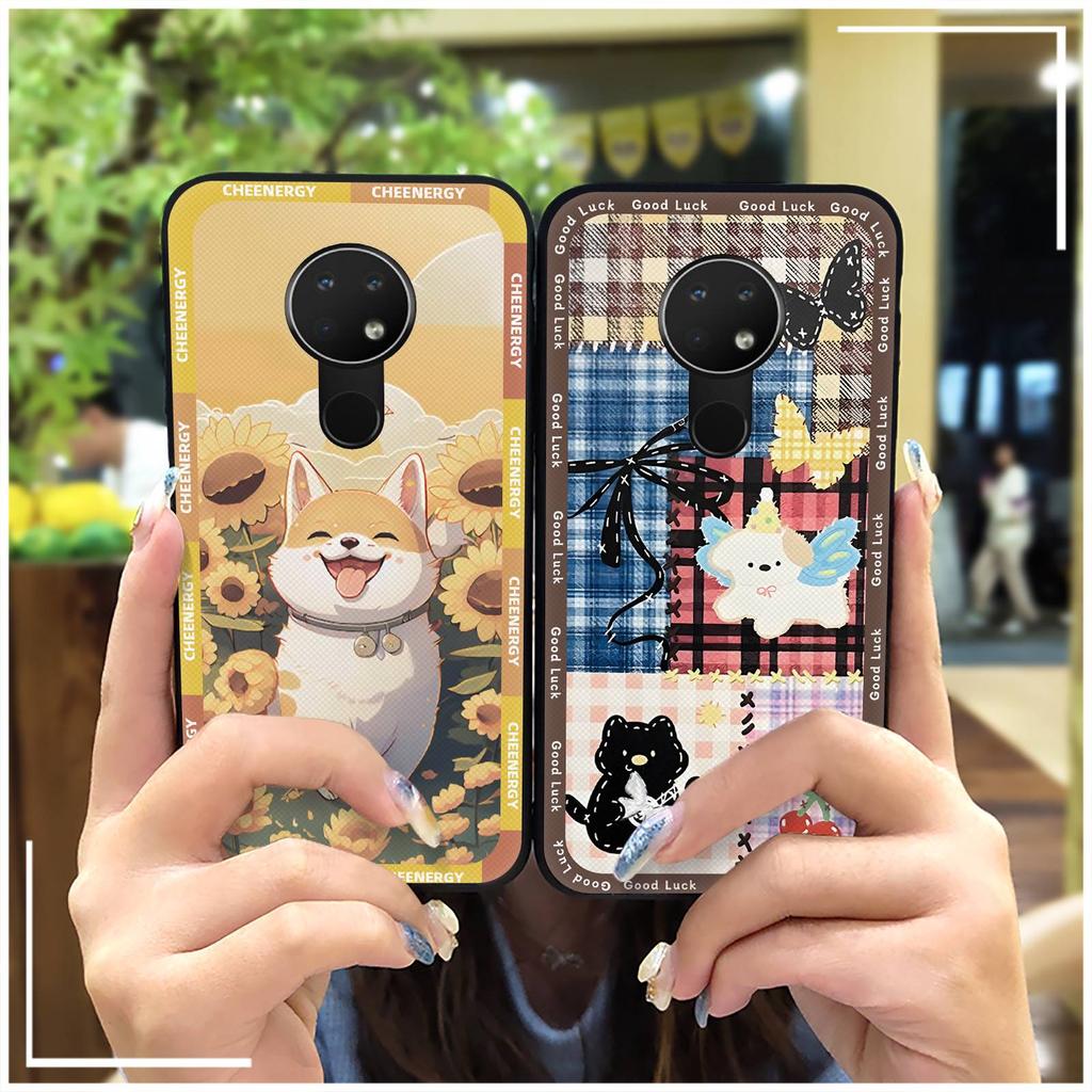 Dirt-resistant Durable Phone Case For Nokia 6.2/7.2 Silicone Anti-knock Graffiti Anti-dust Cartoon Phone Pouch Soft Case