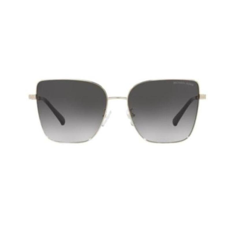 MICHAEL KORS Temple Logo Design Metal Irregular Shape Sunglasses Women's Gold