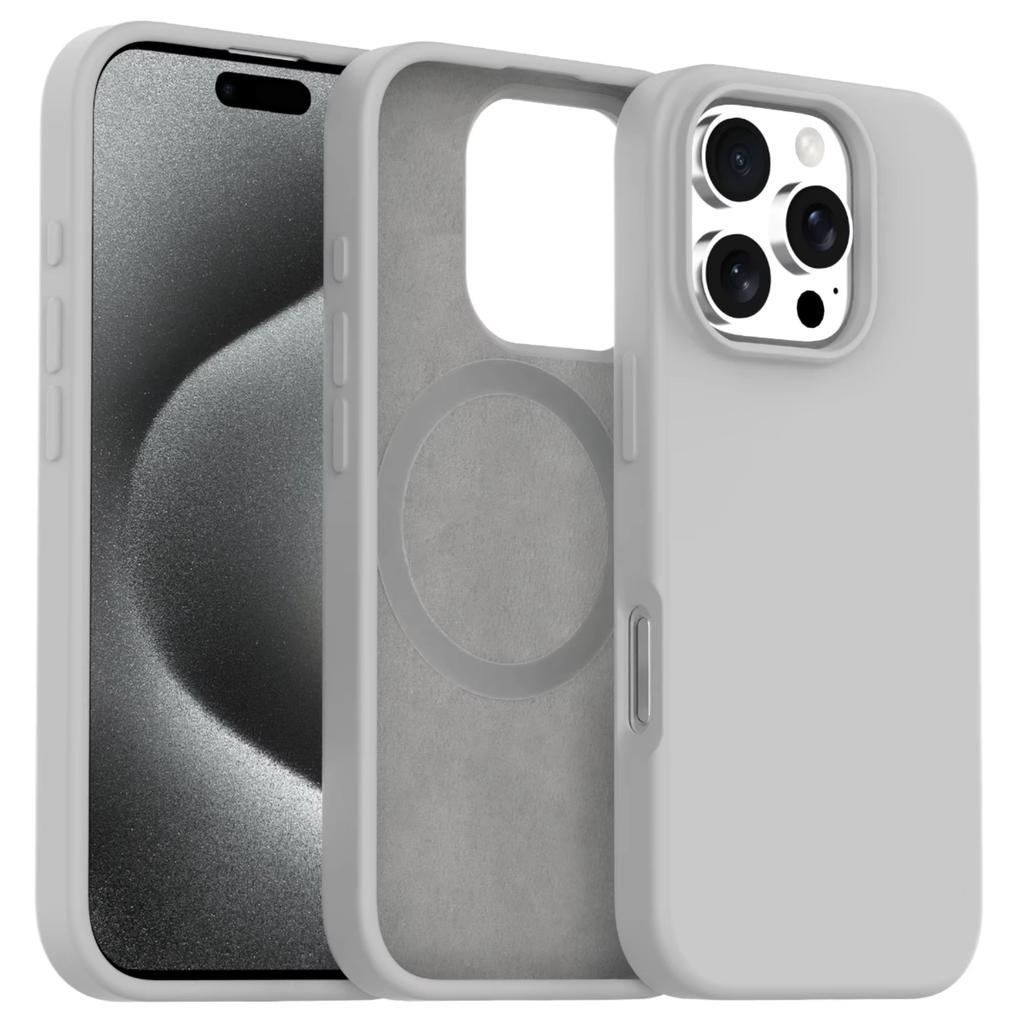 Metal Case for iPhone 15 Pro Max Aluminum Alloy Electroplate Shockproof Anti-Scratch Wireless Charging Magnetic Retainer Trendy