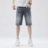 Printed Five-point Pants Summer New Style Men's Loose Five-point Pants Shorts Denim Medium Pants