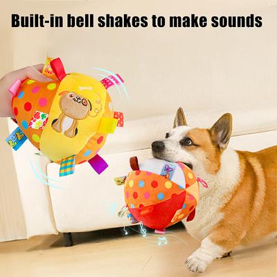 Pet Interactive Toys Cartoon Ball Dog Toy Pet Chewing Toys Training Decompress Bite Resistant Plush Dog Toys Pet Supplies