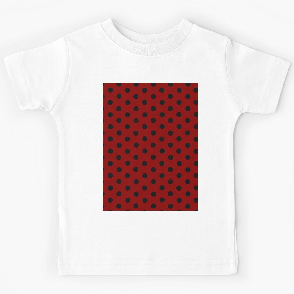 Brown and Black Polka Dot Kids T-Shirt 130