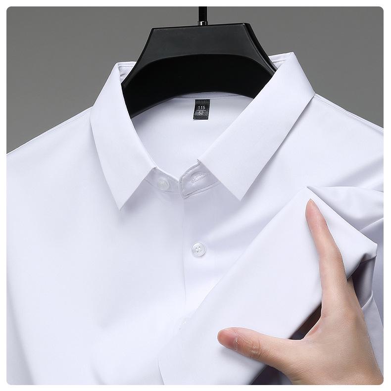 Men's Summer Ice Silk Non-Iron Short-Sleeve Business Shirt