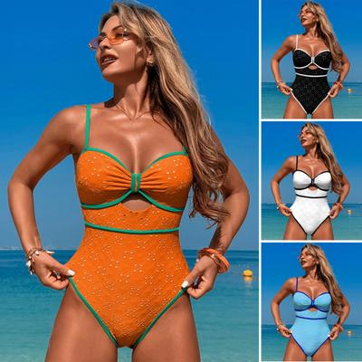 Dames Ééndelig Zwempak Sexy Monokini Bodysuit Hoge Snit Badpak voor Vakantie Strand Zwembad Zonnebaden