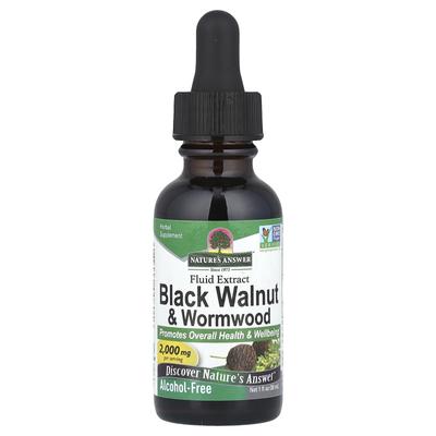 Black Walnut & Wormwood, Liquid Extract, Alcohol Free, 2,000Mg, 30Ml (1Fl Oz)