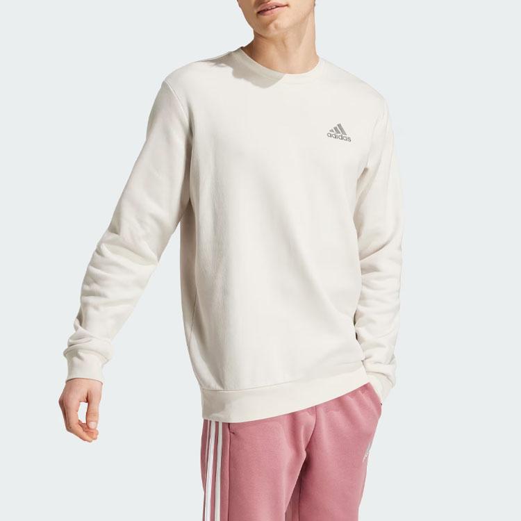 Adidas Feelcozy Essentials Fleece Sweatshirt Men Sweatshirt Aluminum IY9082