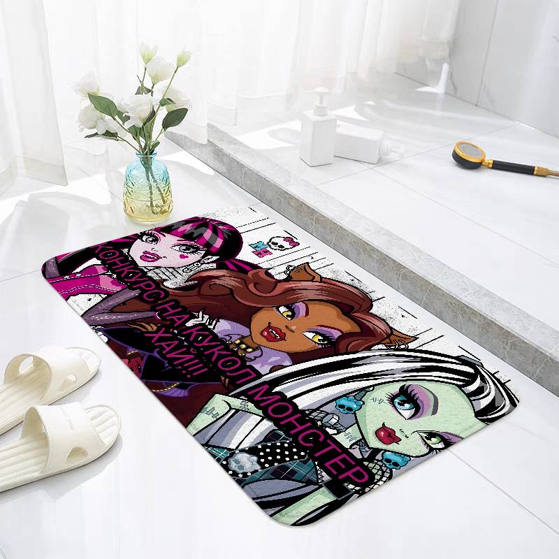 Anime-E-MonsterS Floor Mats Home Laundry Rug Carpet For Living Room Decor Lounge Area Anti-slip Foot Mat Entrance Doormat
