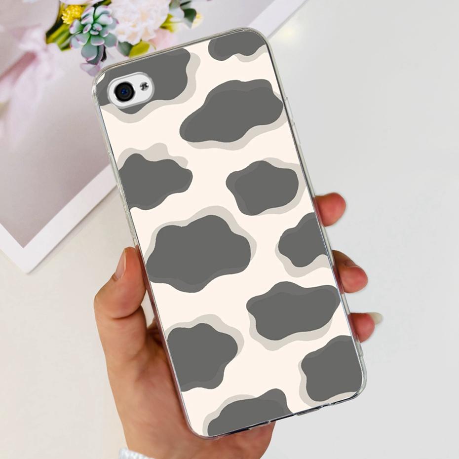 Custodia Per iPhone 4 4s Carino Gatto Dinosauro Modello Cover Posteriore Per iPhone4 iPhone4s Morbido Silicone Trasparente TPU Custodie per Telefono