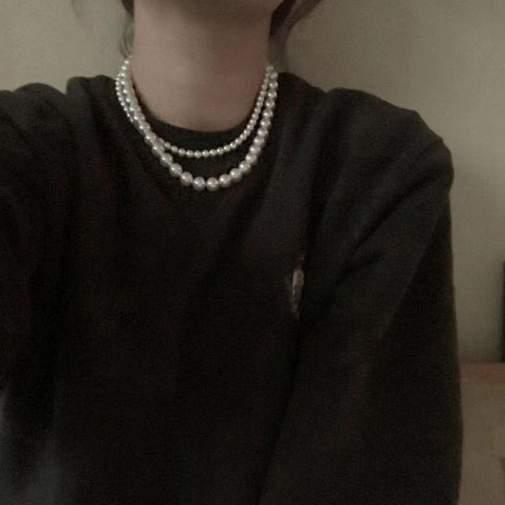 Pearl Beaded White Pearl Korean Style Necklace Pearl Chokers Pearl Necklace Women Clavicle Chain