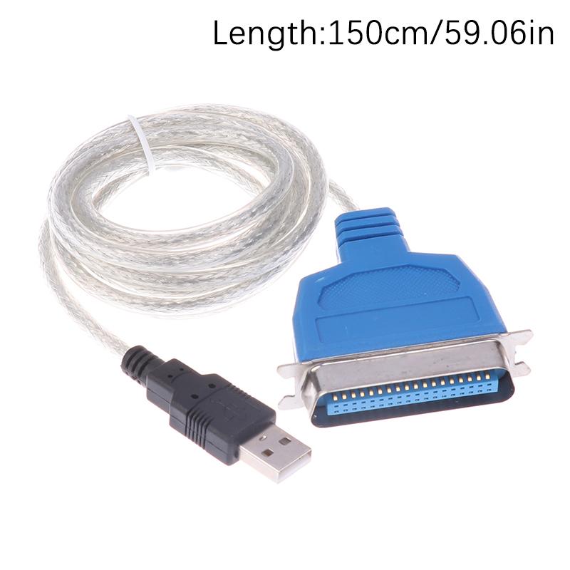 Usb 2.0 Type A To Centronics Parallel 36Pin Port Adapter Ieee 1284 Cb-Cn36 Printer Cable For Computer Laptop Pc Lead Print