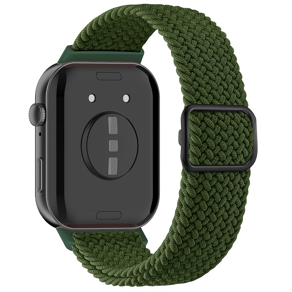 For Huawei Watch Fit 3 Adjustable Nylon Braided Watch Band Woven Style Wrist Strap