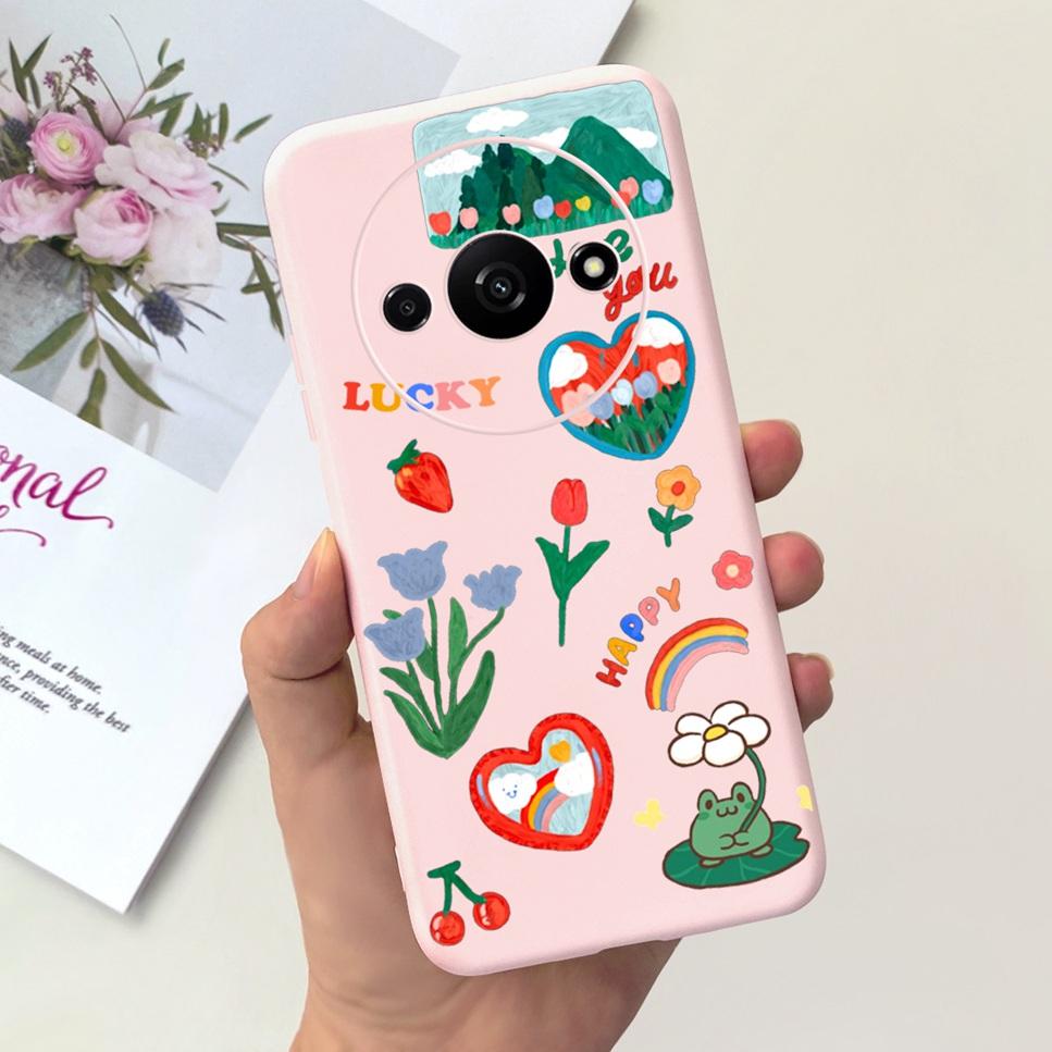Fashion Design For Xiaomi Redmi A3 4G Case  Butterfly Cute Cat Soft Silicone Back Cover For Redmi A3 A 3 6.71" Bumper Phone Case