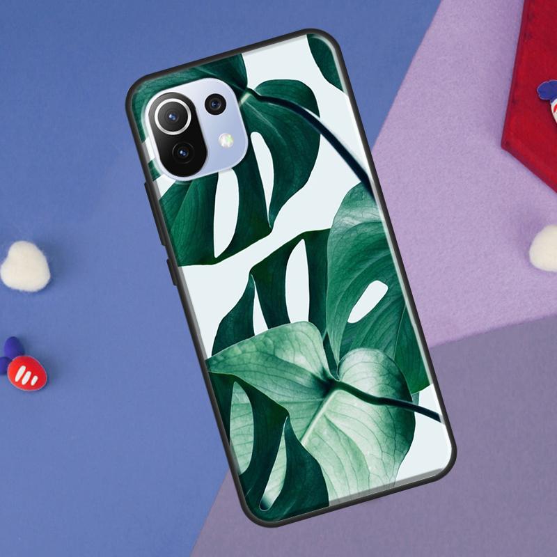 Tropical Monstera Leaves Cover For Xiaomi 14 13 Ultra 11T 12T 13T 14T Pro POCO X7 Pro X3 X5 F3 F5 F6 M6 X6 Pro Case