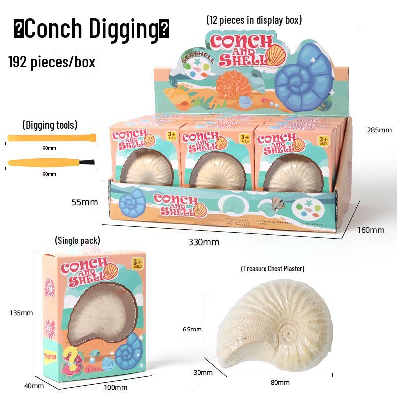 Edelsteinentdeckung DIY Ausgrabungsspielzeug: Pädagogische Überraschungsbox für Kinder mit Kristall-Edelstein- und Meerjungfrauen-Themen