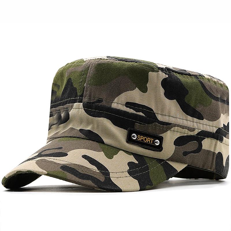 1PCCamouflage Flat Cap Fashion Camo Baseball Hat Adjustable Classic Fashion Sunshade Hat For Women Men Gorras Outdoor Sport Caps