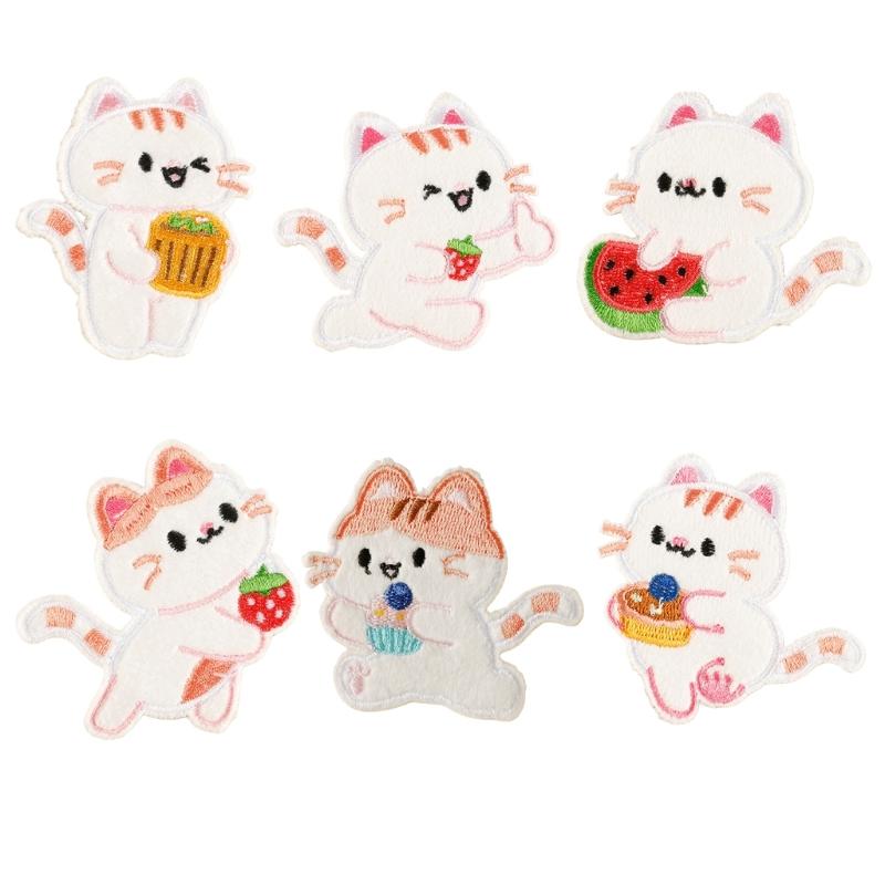 6Pcs No Sew Fuzzy Rabbit Iron On Appliques Soft Fabric Decorative Patches For Apparel Accessories Customization 1