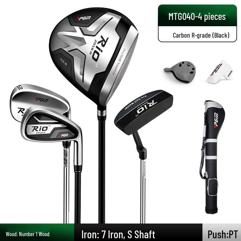 PGM Men's Golf Clubs Set with Titanium Alloy Driver - Ideal for Beginners/Intermediate Players
