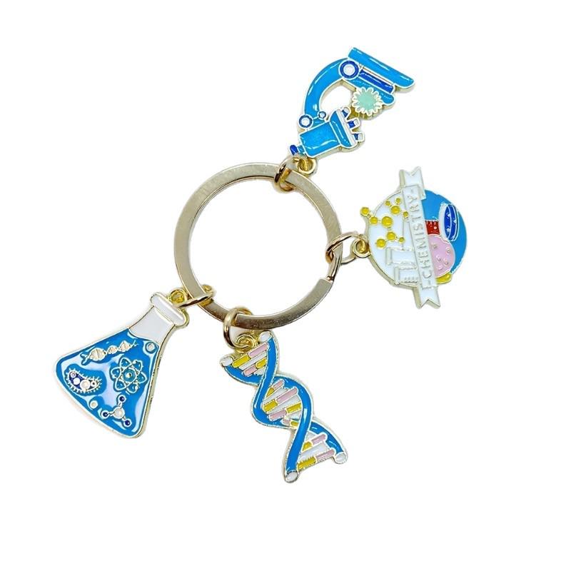 Science Chemistry Style Alloy Keychain - Ideal Graduation Gift for Teachers and Students