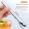 316L Stainless Steel Extended Handle Baby Feeding & Training Spoon for Children