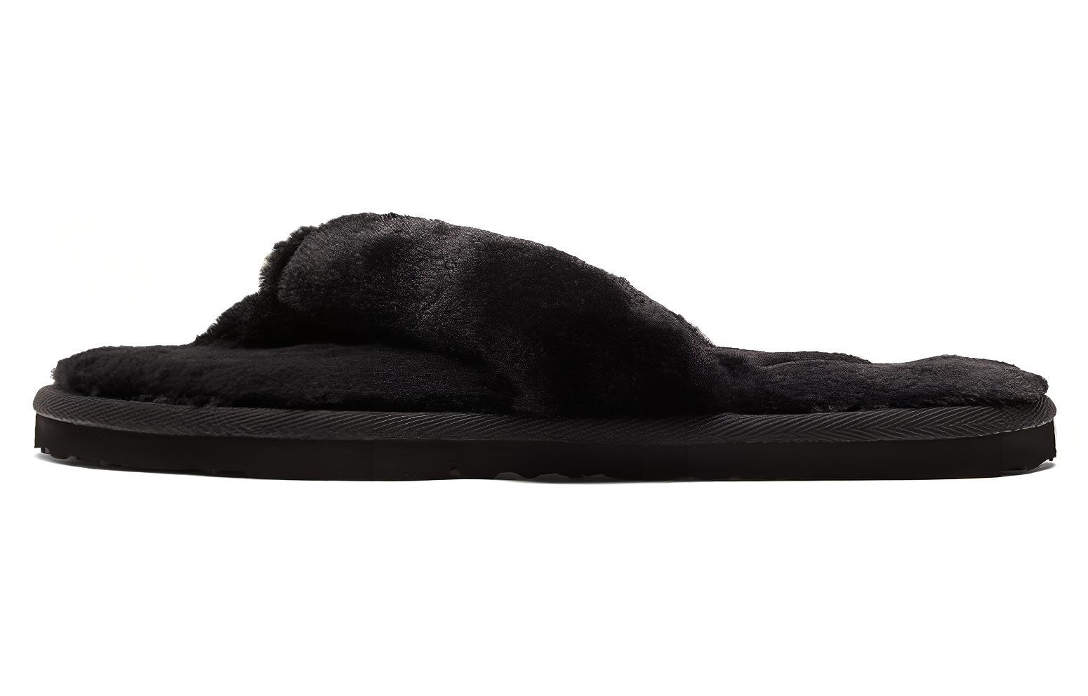 Puma Wmns Fluff Flip Slide  Black Team Gold  35.5