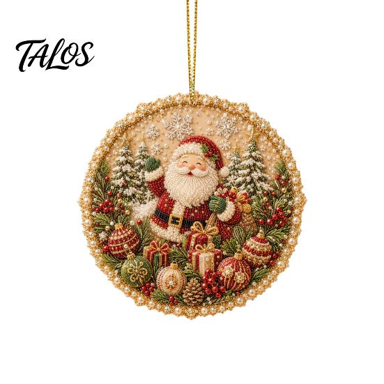 Decorative Wall Accents for Home Four Seasons Holiday Pearl Art Hanging Ornaments, Christmas Spring Summer Fall Beaded Anniversary Keepsake Ornaments
