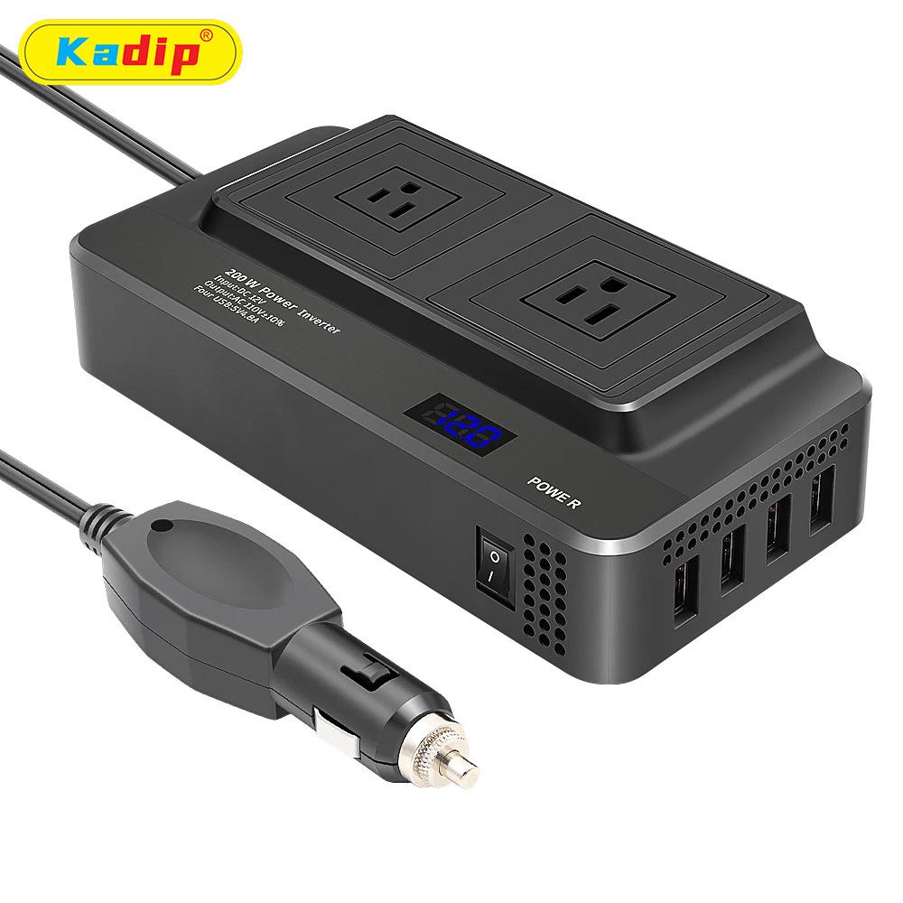 200W Car Power Inverter: 12V To 110V/220V Converter