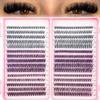 Einzel-Cluster-Wimpernbuch Große Kapazität Cluster-Wimpern Segmentierte Wimpern Tägliches Tragen