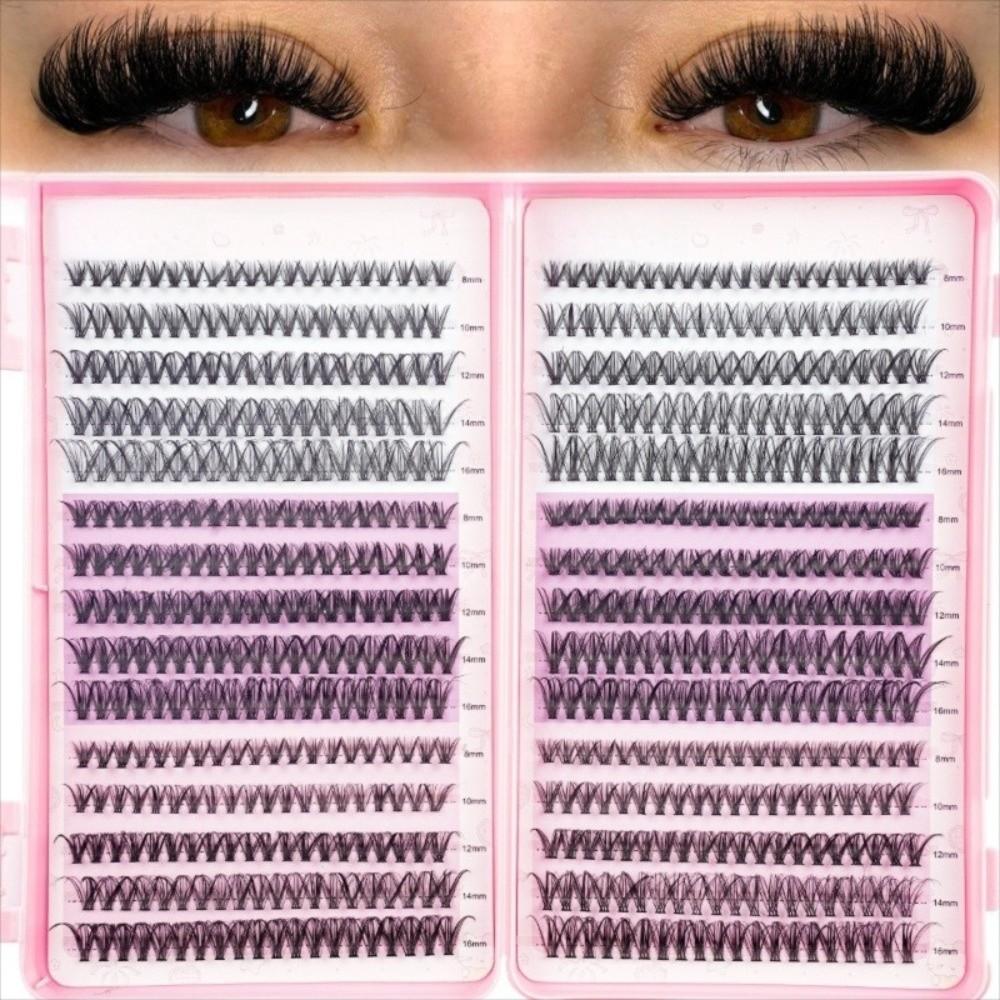 Large Capacity Eyelash Book Single Cluster Segmented Eyelash False Eyelash  Professional Use