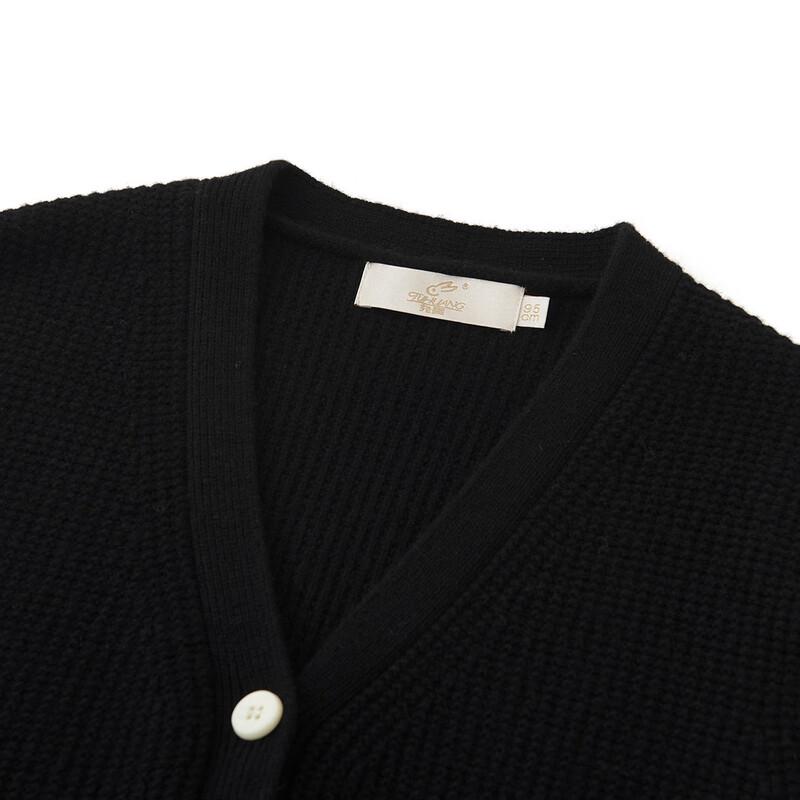 Tuhuang Women's Pure Wool V-Neck Cardigan Vest