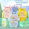 Multifunctional Cute Deer Baby Phone Toy Chewable Silicone Music Play Toy for 6+ Months Infant Boys Girls