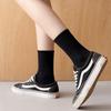 5-Pair Set of Ride Women's Student Socks, Plain Socks