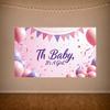 Vibrant Baby Shower Wall Background Banner for Baby Shower Family gathering Friends event