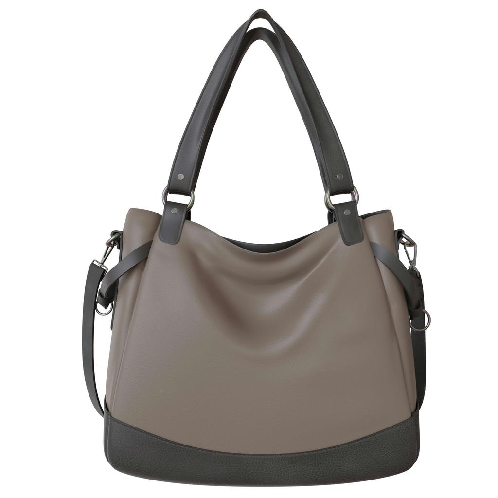 Damen Vegane Shopper Tasche Hobo Bag Umhänge Tasche