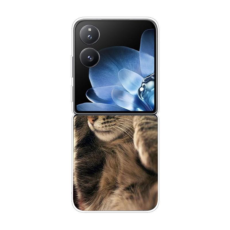 Hard PC Cover For Xiaomi Mix Flip ShockProof Phone Case For Mi Mix Flip 5G Ultra-Thin Back Clear MixFlip Shell Cover Coque Funda