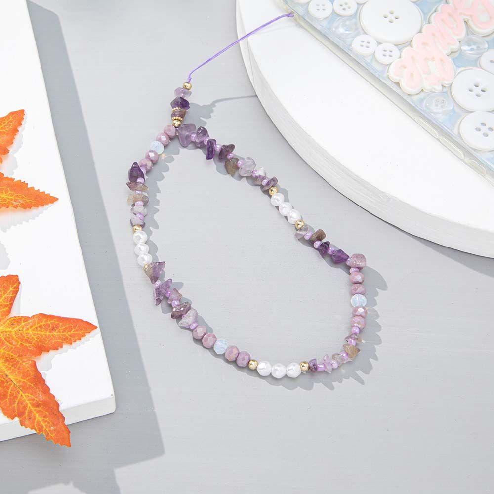 Pearl Bead Anti-Lost Rope Beads Chain Mobile Phone Strap Cell Phone Lanyard Mobile Phone Lanyard