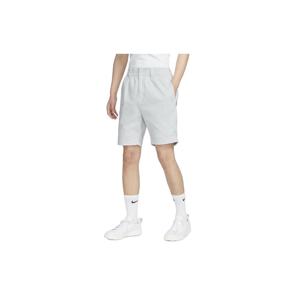 Nike Unscripted Solid Color Pocket Buttoned High-Waisted Shorts Men Shorts Silver DV8810-025