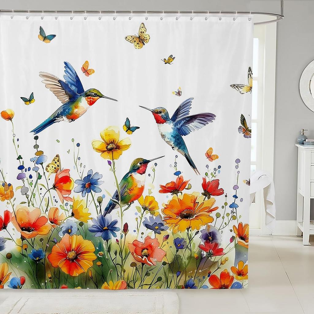 Plain White Cat Fabric Shower Curtain for Girls Cute Kitten Shower Curtain Pet Kitten Bathroom Shower Curtain Sets for Kids Boys
