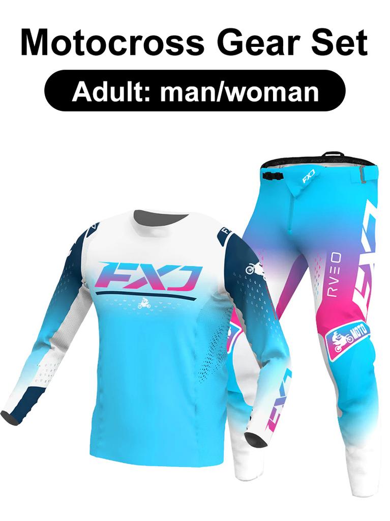 Motocross udstyrssæt Enduro cross Trøje Bukser Sæt Racer Udstyrssæt Off-road Herre Sæt Damebjerg Downhill Motorcykel MX