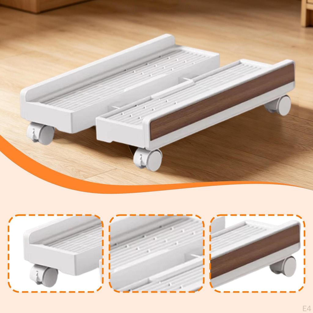 Computer Stand Riser Mobile CPU Holder for Gaming Home