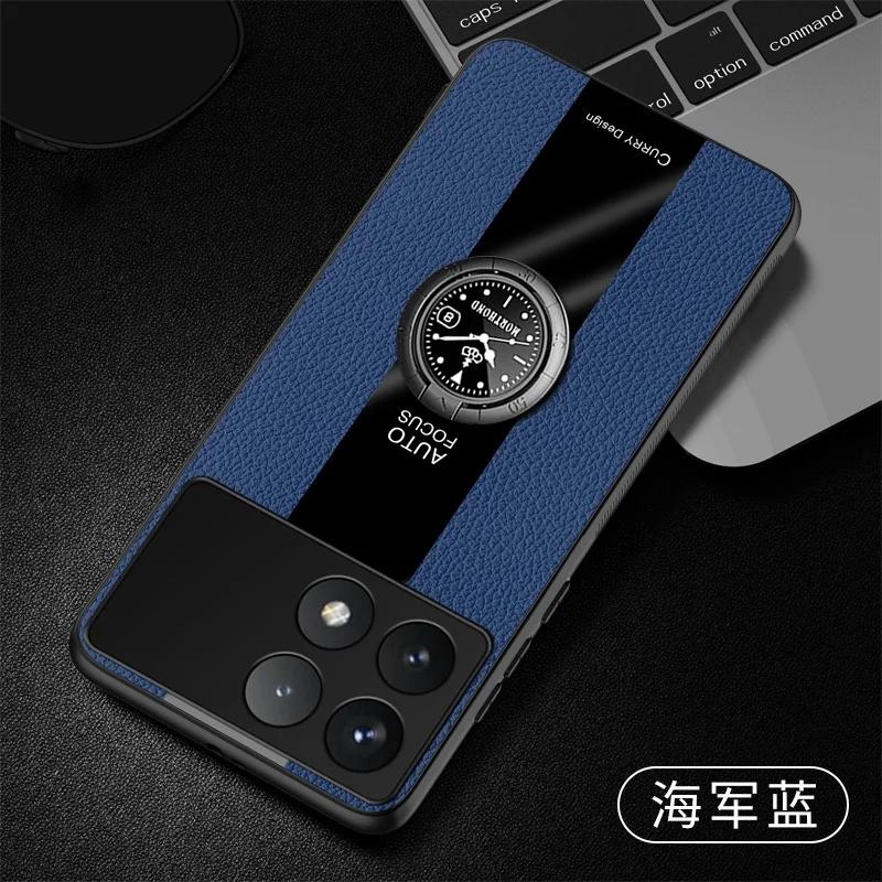 For POCO X7 Pro Case PU Leather Magnetic Holder Phone Cover For POCO X7 F7 Ultra Pro X6 X5 Pro Matte Shell Silicone Bumper Cases
