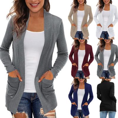 Women's Cardigan Casual Lightweight Knit Cardigan Sweaters Of Female